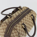 GUCCI GG Canvas Abbey Hand Bag Beige Gold 153026 Auth 179083-6