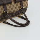 GUCCI GG Canvas Abbey Hand Bag Beige Gold 153026 Auth 179083-7