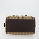 GUCCI GG Canvas Abbey Hand Bag Beige Gold 153026 Auth 179083-9