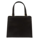 FENDI Hand Bag Leather Black Gold Auth 179086A-2