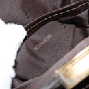 FENDI Hand Bag Leather Black Gold Auth 179086A-21
