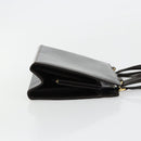 FENDI Hand Bag Leather Black Gold Auth 179086A-4
