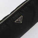 PRADA Shoulder Bag Nylon Black Silver Auth 179091A-18