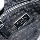 PRADA Shoulder Bag Nylon Black Silver Auth 179091A-19