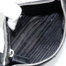 PRADA Shoulder Bag Nylon Black Silver Auth 179091A-10