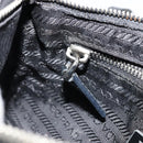 PRADA Shoulder Bag Nylon Black Silver Auth 179091A-22