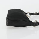 PRADA Shoulder Bag Nylon Black Silver Auth 179091A-3
