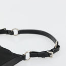 PRADA Shoulder Bag Nylon Black Silver Auth 179091A-8