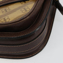 BALENCIAGA Umhängetasche beschichtete Leinwand Gold Beige Auth 179093A-9
