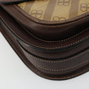 BALENCIAGA Umhängetasche beschichtete Leinwand Gold Beige Auth 179093A-14