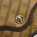 BALENCIAGA Umhängetasche beschichtete Leinwand Gold Beige Auth 179093A-17