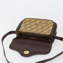 BALENCIAGA Shoulder Bag Coated Canvas Gold Beige Auth 179093A-16
