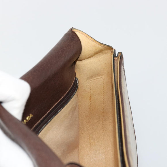 BALENCIAGA Umhängetasche beschichtete Leinwand Gold Beige Auth 179093A