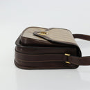 BALENCIAGA Umhängetasche beschichtete Leinwand Gold Beige Auth 179093A-3