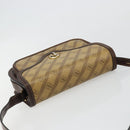 BALENCIAGA Shoulder Bag Coated Canvas Gold Beige Auth 179093A-6