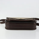 BALENCIAGA Shoulder Bag Coated Canvas Gold Beige Auth 179093A-9