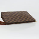LOUIS VUITTON Damier Ebene Poche Toilette 26 Pouch N47543 LV Auth 179094-5