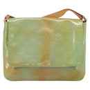 LOUIS VUITTON Monogram Vernis Thompson Street Bag Baby Blue M91009 Auth 179097-13