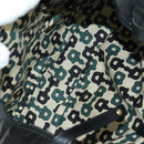 GUCCI Guccissima GG Canvas Abbey Tote Bag Leather Black Gold 130736 Auth 179098V-16