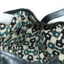 GUCCI Guccissima GG Canvas Abbey Tote Bag Leather Black Gold 130736 Auth 179098V-17