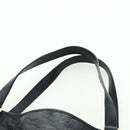 GUCCI Guccissima GG Canvas Abbey Tote Bag Leather Black Gold 130736 Auth 179098V-8