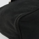 FENDI Mamma Baguette Shoulder Bag Nylon Black Silver Auth 179099-14