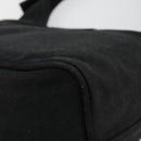 FENDI Mamma Baguette Shoulder Bag Nylon Black Silver Auth 179099-15