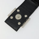 FENDI Mamma Baguette Shoulder Bag Nylon Black Silver Auth 179099-10