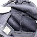 FENDI Mamma Baguette Shoulder Bag Nylon Black Silver Auth 179099-20