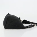 FENDI Mamma Baguette Shoulder Bag Nylon Black Silver Auth 179099-3