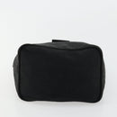 FENDI Mamma Baguette Shoulder Bag Nylon Black Silver Auth 179099-5