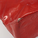 LOUIS VUITTON Monogram Vernis Reade MM Hand Bag Red Rouge M91086 LV Auth 179101-14