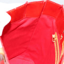 LOUIS VUITTON Monogram Vernis Reade MM Hand Bag Red Rouge M91086 LV Auth 179101-19