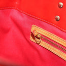 LOUIS VUITTON Monogram Vernis Reade MM Hand Bag Red Rouge M91086 LV Auth 179101-20