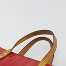 LOUIS VUITTON Monogram Vernis Reade MM Hand Bag Red Rouge M91086 LV Auth 179101-8