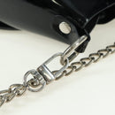 Vivienne Westwood Chain Betty Bag Patent leather 2way Black Silver Auth 179105V-18