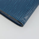 LOUIS VUITTON Epi Pochette Accessoires Beutel Blau M52985 LV Auth 179106A-14