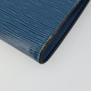 LOUIS VUITTON Epi Pochette Accessoires Beutel Blau M52985 LV Auth 179106A-15