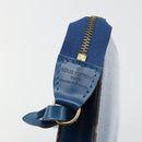 LOUIS VUITTON Epi Pochette Accessoires Beutel Blau M52985 LV Auth 179106A-17