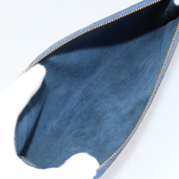 LOUIS VUITTON Epi Pochette Accessoires Beutel Blau M52985 LV Auth 179106A