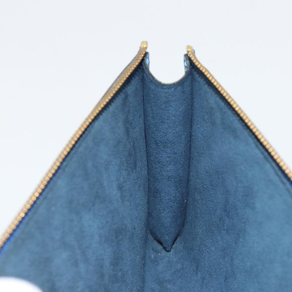 LOUIS VUITTON Epi Pochette Accessoires Beutel Blau M52985 LV Auth 179106A
