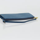 LOUIS VUITTON Epi Pochette Accessoires Beutel Blau M52985 LV Auth 179106A-7