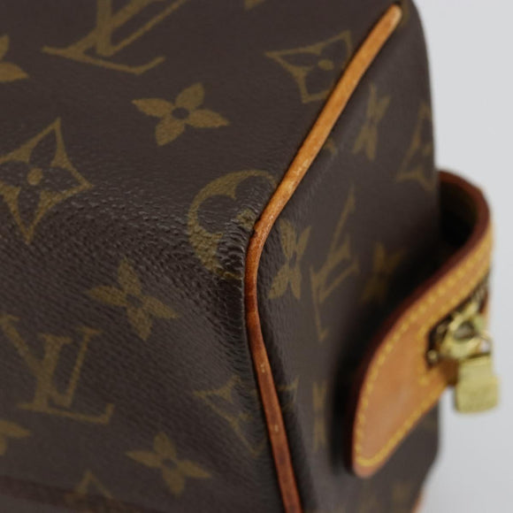 LOUIS VUITTON Monogram Trousse Patte Pression Cosmetic Pouch M47636 Auth 179109