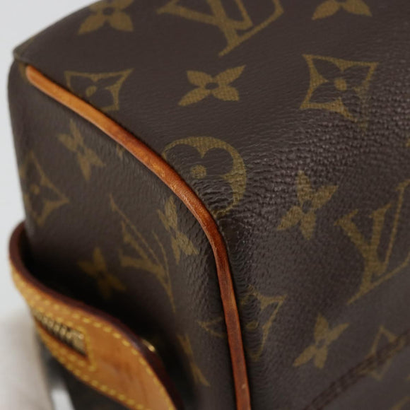 LOUIS VUITTON Monogram Trousse Patte Pression Cosmetic Pouch M47636 Auth 179109