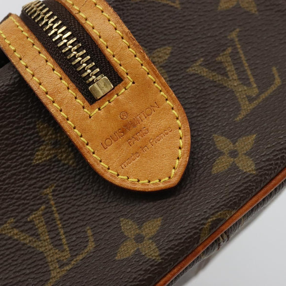 LOUIS VUITTON Monogram Trousse Patte Pression Cosmetic Pouch M47636 Auth 179109