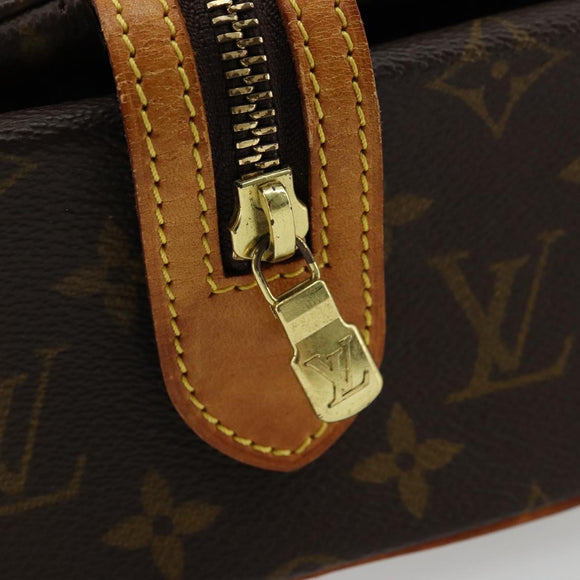 LOUIS VUITTON Monogram Trousse Patte Pression Cosmetic Pouch M47636 Auth 179109