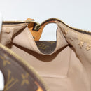 LOUIS VUITTON Monogram Trousse Patte Pression Cosmetic Pouch M47636 Auth 179109-19