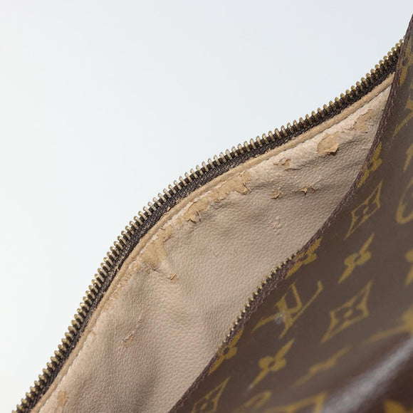 LOUIS VUITTON Monogram Trousse Patte Pression Cosmetic Pouch M47636 Auth 179109