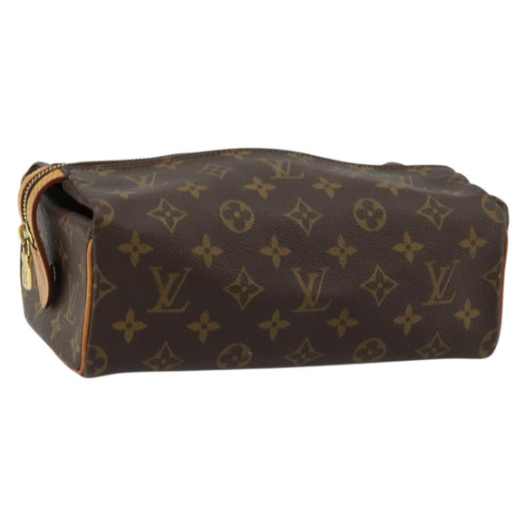 LOUIS VUITTON Monogram Trousse Patte Pression Cosmetic Pouch M47636 Auth 179109
