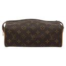 LOUIS VUITTON Monogram Trousse Patte Pression Cosmetic Pouch M47636 Auth 179109-13